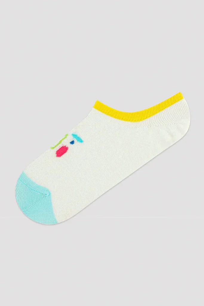 Elevate Your Look With Our Multicolor Patterned Sneaker Socks - Pop Of Style And Comfort