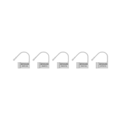 Man Cage White Spare Locks x5