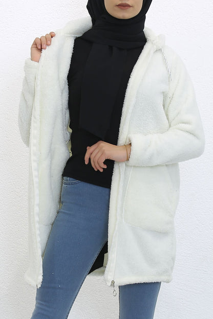 Peluş Uzun Mont Ekru - 7899.701.