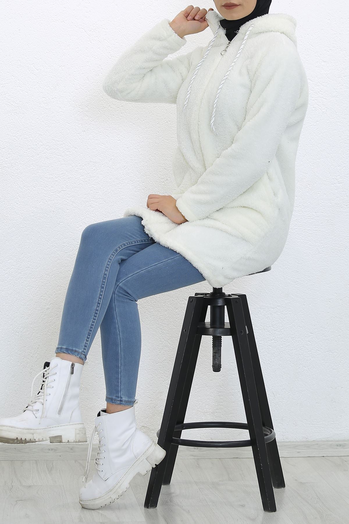 Peluş Uzun Mont Ekru - 7899.701.