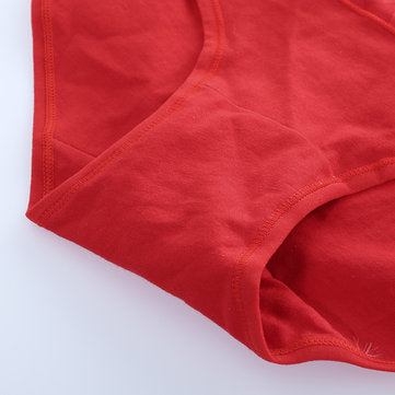 Plus Size Hip Up Waist Slim High Waist Jacquard Soft Cotton Briefs