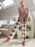Buffalo Plaid Print PJ Set