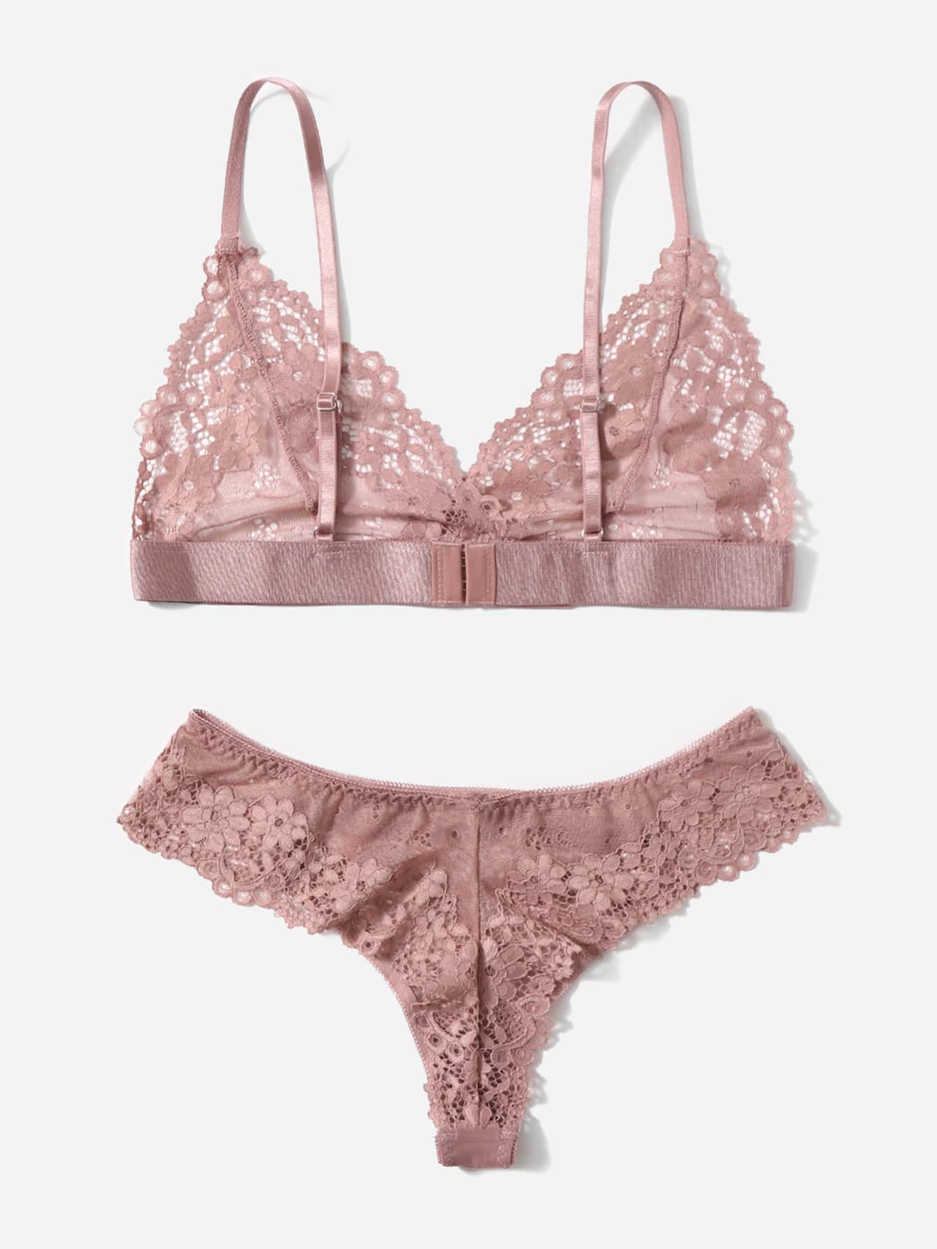 Floral Lace Lingerie Set