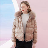 Estorenew Winter Women Down Coat 90% White Duck Down Jacket Real Luxury Fox Fur Collar Female Elegant Thicken Feather