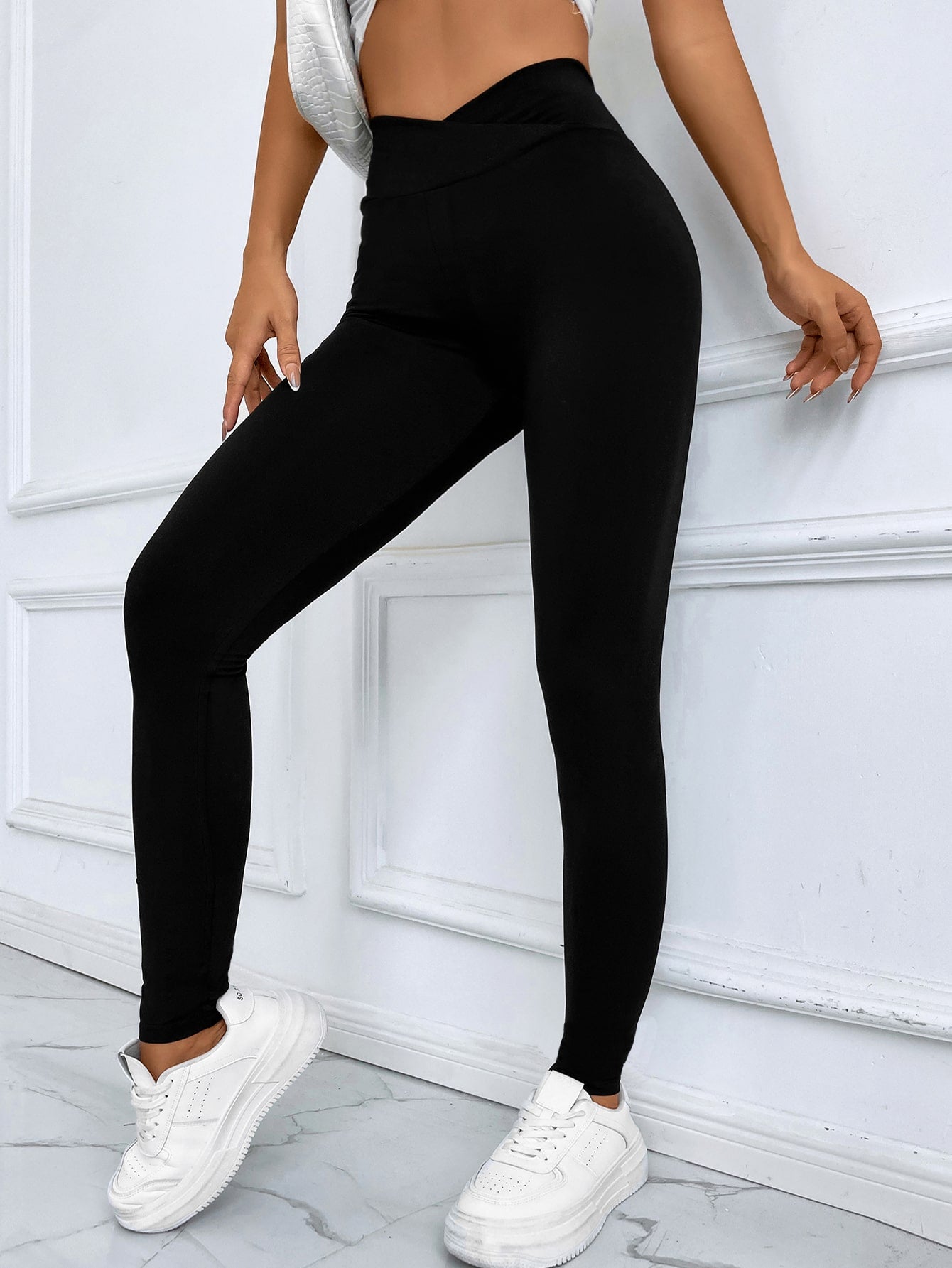 SHEIN Unity Solid High Waist Leggings