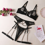 Estorenew Luxury Lingerie Fancy Underwear That Can See Sexy Lace Intimate Set 5-Piece Fine Outfits