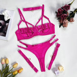 Estorenew Sexy Lingerie Naked Women Without Censorship 5-Piece Sexy Costume Hollow Underwear Uncensored Sensual Open Bra Outfits