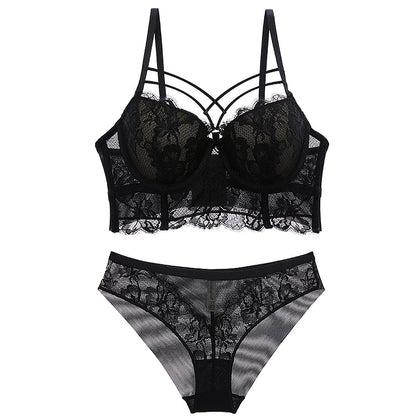 New Top Sexy Underwear Set Green Bras Cotton Brassiere Women Lingerie