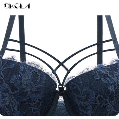 New Top Sexy Underwear Set Green Bras Cotton Brassiere Women Lingerie