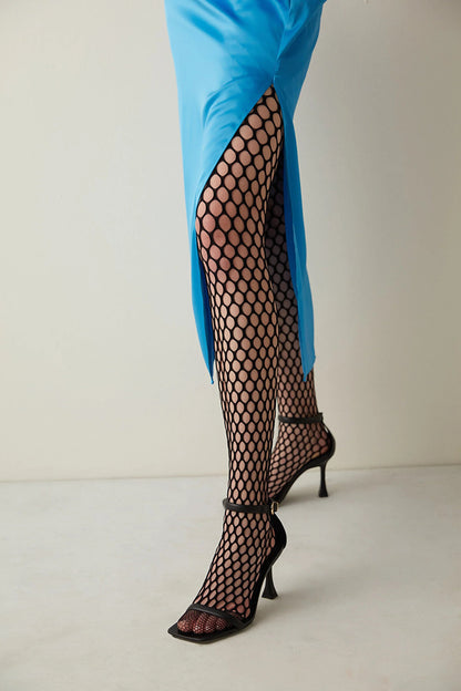 Elevate Your Style with Our Stunning Comb Mesh Tights Socks