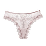 Estorenew Women Sexy Amazing Panties Low-waist Lace Hollow Out Underwear Female G String Thong Temptation Cross Bandage Lingerie