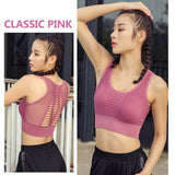 Women's Breathable Mesh Sports Top Crop Yoga Bra