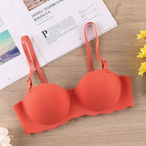 Sexy Bras Push Up Seamless Underwear for Women Solid Color Wireless Lingerie One-pieces Gather Convertible Straps Brassiere