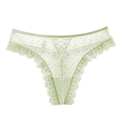 Estorenew Women Sexy Amazing Panties Low-waist Lace Hollow Out Underwear Female G String Thong Temptation Cross Bandage Lingerie