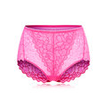 Plus Size Pierced Lace Breathable Panties
