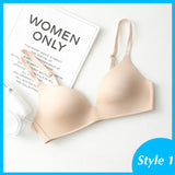 Seamless Bras for Women Push up Bras No Wire Brassiere a B Cup Underwear Sexy Bralette Three Quarters(3/4 Cup) Lingerie