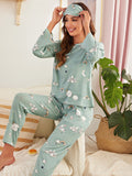 Cartoon Graphic PJ Set