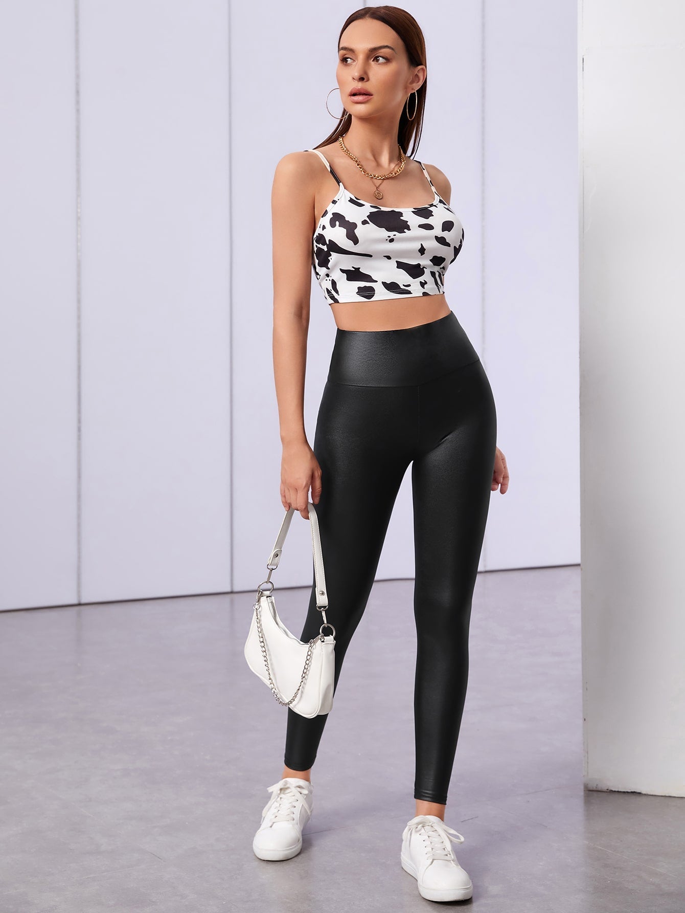 SHEIN Unity Wide Waistband Solid Leggings
