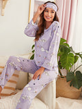 Cartoon Graphic PJ Set