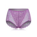 Plus Size Pierced Lace Breathable Panties
