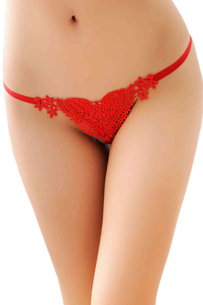 Beautiful and Stylish Hearted Pearl Thong for Women