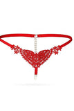 Beautiful and Stylish Hearted Pearl Thong for Women