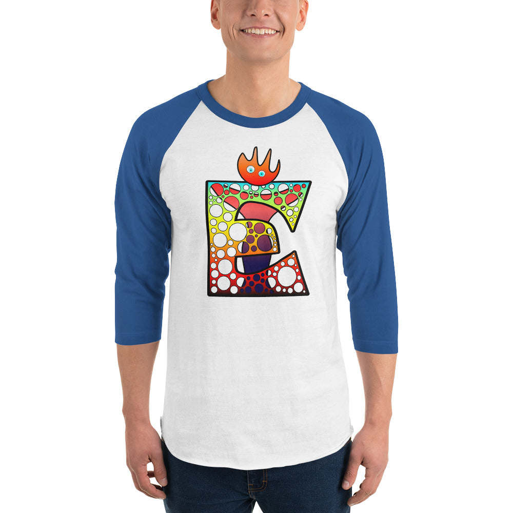 Design sleeve raglan shirt