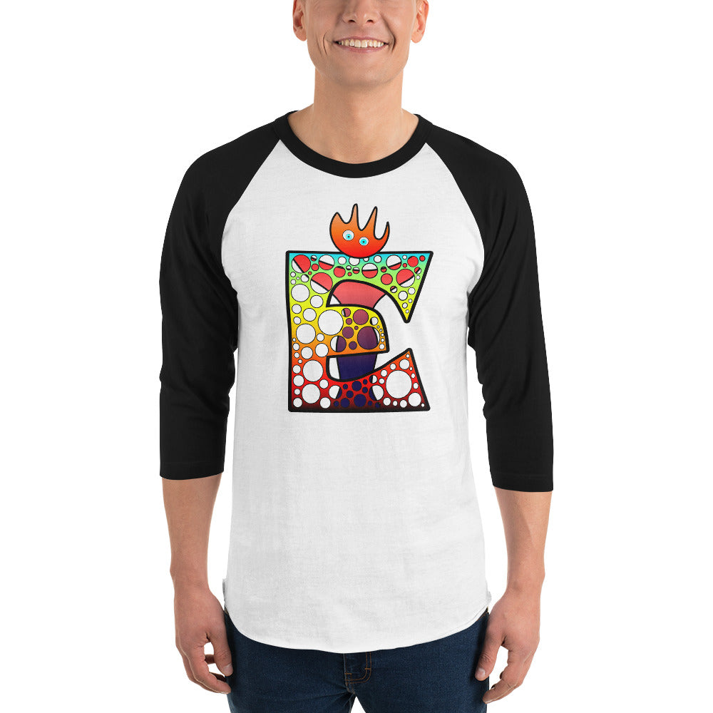 Design sleeve raglan shirt