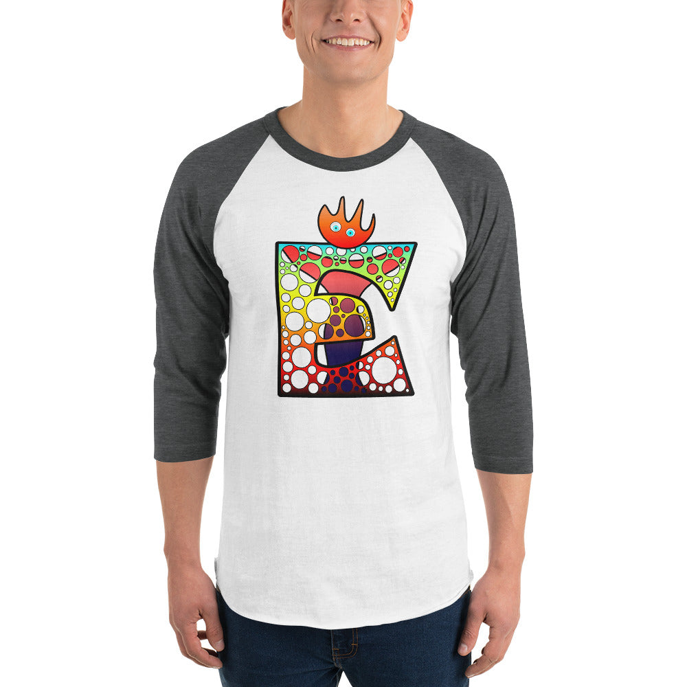 Design sleeve raglan shirt