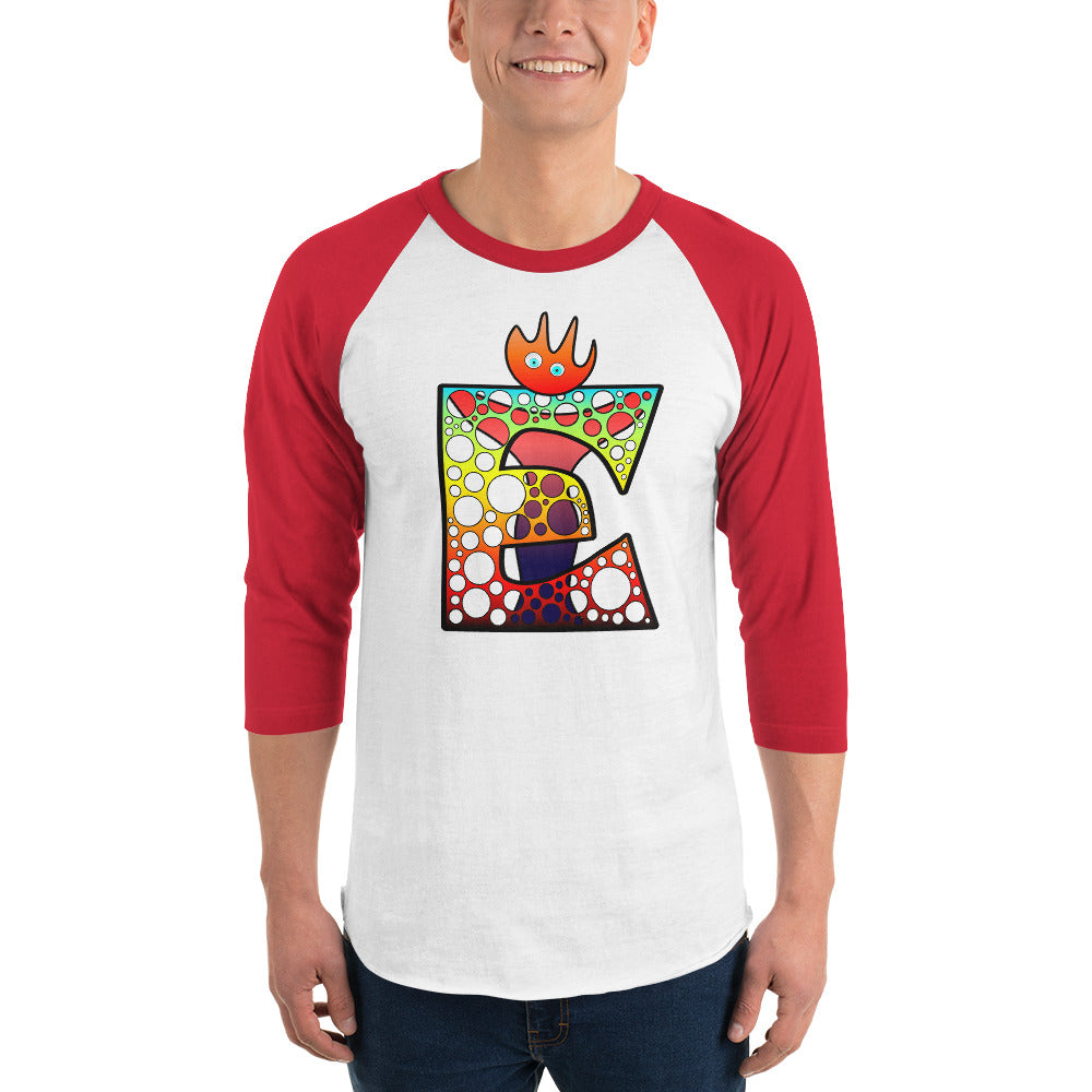 Design sleeve raglan shirt