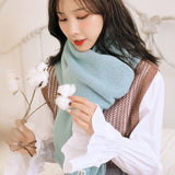 Women Winter Thicken Warm Scarf Soft Solid Cashmere Scarves Pashmina Shawls Wraps Knitted Wool Long Scarf Estorenew