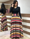 Floral Print O-neck Long Dress Women Summer 2020 New Short Sleeve Robe Casual Elegant Ladies Maxi Dress Plus