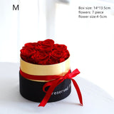 Eternal Rose in Box Preserved Real Rose Flowers With Box Set The Best Mother's Day Gift Romantic Valentines Day Gifts Estoreneww