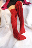 New Christmas Women's Long Knitted Stockings For Girls Ladies Women Winter Knit Socks Thigh High Over The Knee Socks