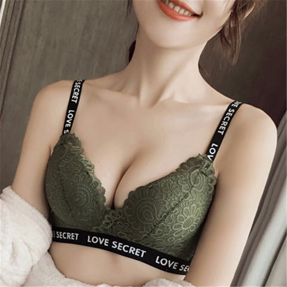 Estorenew Lace Seamless Bra Underwear Women Backless Sexy Lingerie Bralette Push Up Bra for Small Chest Female Intimates Bielizna Damska