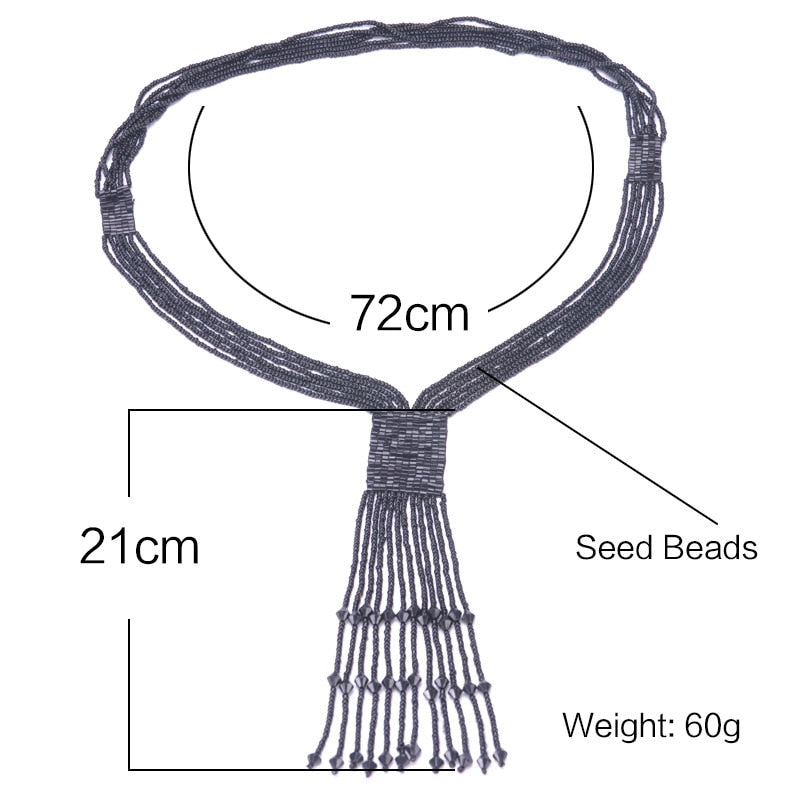 Red Seedbead Hand-woven Neck Decoration 2019 New Mothers Day Gift