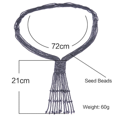 Red Seedbead Hand-woven Neck Decoration 2019 New Mothers Day Gift
