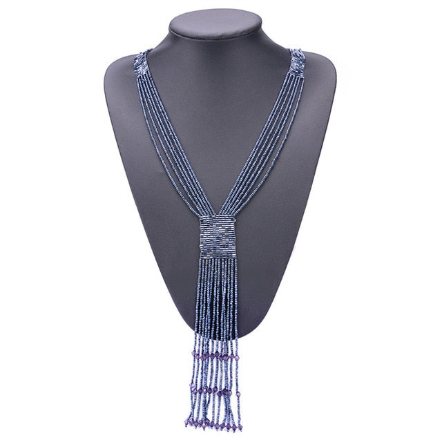 Red Seedbead Hand-woven Neck Decoration 2019 New Mothers Day Gift