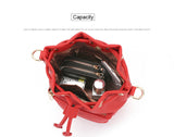 Fashion Bucket Shoulder Bag Women Drawstring Crossbody